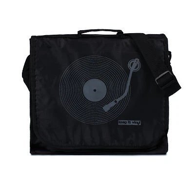 Keep It Vinyl Record Bag DJ Shoulder Record Cross Body LP Record Turntable Mens - Image 1 of 4
