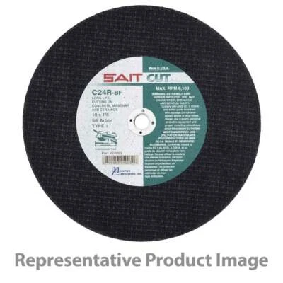 Rodas de corte estacionárias de concreto United Abrasives 24083 18X3/16X1 C24R pacote com 5 - Imagem 1 de 2