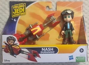 DISNEY'S STAR WARS Young Jedi Adventures Nash Durango Figure & Speeder Bike NIB - Picture 1 of 3