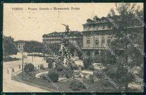 Torino Città Piazza Statuto Tram Monumento Frejus cartolina MZ5505 - Imagen 1 de 2