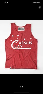 Camiseta sin mangas roja XXL Roots Of Fight Cassius Clay Muhammad Ali 1964 Foto 1 de 4
