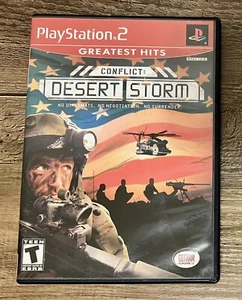 CONFLICT DESERT STORM GREATEST HITS (Playstation 2, PS2) Tested CIB W Reg Card - Picture 1 of 7