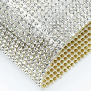 Hotfix Iron on Rhinestones Mesh & Sheet Crystal diamante , Crystal Size SS6 - Picture 1 of 4