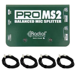 Radial Engineering ProMS2 Passive Microphone Splitter Bundle with XLR Cables - Picture 1 of 6