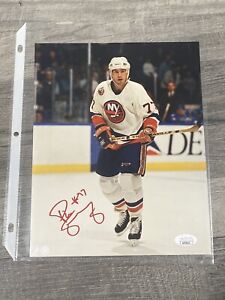 Pierre Turgeon Hand-Signed Autographed NY Islanders 8x10 Photo JSA COA
