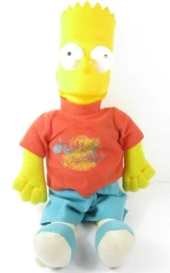 The Simpsons Vintage 1997 Poupée Bart Simpson Doll Peluche Hard Head Plush - Foto 1 di 4