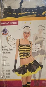Sexy Honey Bee Adult Costume - Includes Many Extra Accessories - Brand New - Picture 1 of 11