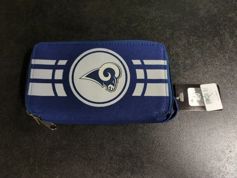 NFL Los Angeles Rams Women's Zip Organizer Wallet/Purse Little Earth Productions Cover