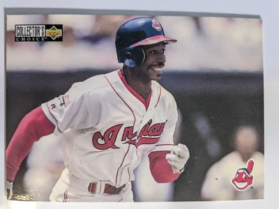 1996 Upper Deck Collector's Choice Baseball Checklist #410 Kenny Lofton - Image 1 of 3