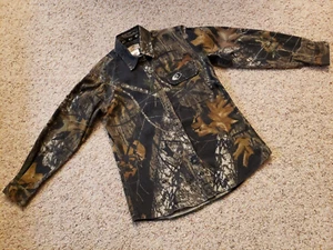 AUTHENTIC MOSSY OAK LADY WOODSMAN BUTTON DOWN SHIRT SIZE M CAMOUFLAGE HUNTING - Picture 1 of 8