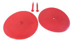 HY00151R RC Plastic Drift Disc Sign Road Field Marker Red x 2