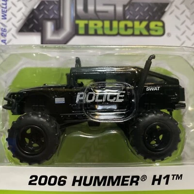 Jada Toys 1/64 Scale Just Trucks 2006 HUMMER H1 SWAT Police Wave 17 BLACK SWAT - Image 1 of 2