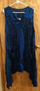 Sacred Threads Sand Paisley Sommerkleid Batik Bunt Kreis Kleid OS NEU geblümt - Bild 1 von 7