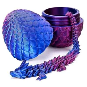 Surprise Dragon Egg Articulating Gemstone Dragon Fidget Toy - Picture 1 of 10