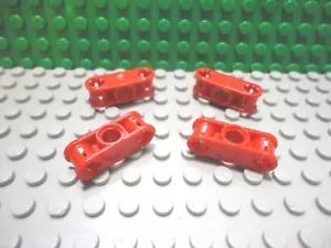 Lego 4 rote Technic Achse und Pin Joiner Senkrechtverbinder NEU - Bild 1 von 1