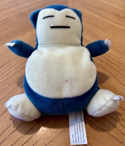 De colección 1998 Nintendo Snorlax Game Freak Beanie Bag Peluche Pokemon Hasbro 5” Y2 - Imagen 1 de 5