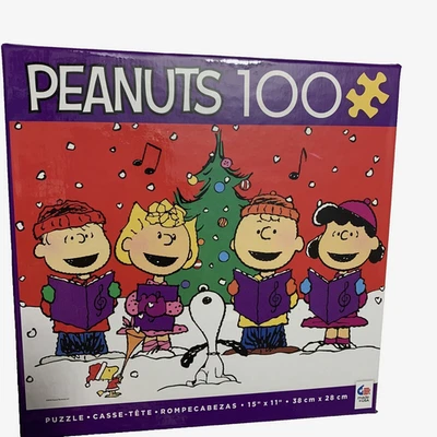 Rompecabezas Peanuts Charlie Brown Snoopy Coro de Navidad 100 Piezas 1661-11 Nuevo Foto 1 de 4