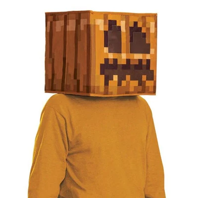 Minecraft Jack O'Lantern Block Kopf Kopfschmuck Kostüm Maske - Bild 1 von 4