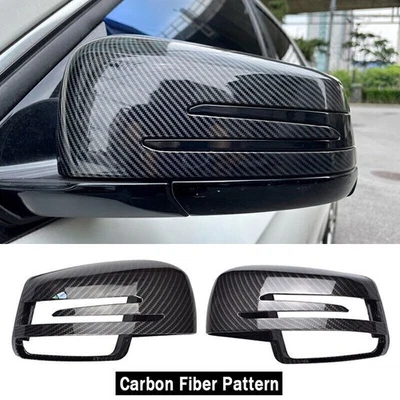 2pcs Rearview Mirror Covers Fit for Mercedes Benz A B C E S CLA GLK GLA -Class Foto 1 de 4