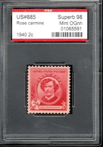 US @ 885 (1940) 2c - PSE Graded: Sup98 - Mint OGnh (Encapsulated) Whistler - Picture 1 of 2