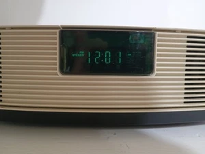 Bose Wave AM/FM Radio Alarm Clock AWR1-1W w/ Power Cable - Tested No Remote  - Picture 1 of 7