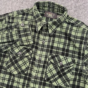RRL Double RL Ralph Lauren Cord Arbeitshemd Herren Small Sweet Orr kariert Neu mit Etikett - Bild 1 von 6