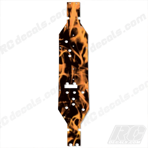 1/10 EXO Terra Buggy Axial Main Chassis Plate Protector Flames Orange AX30798  - Image 1 of 1