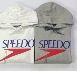 Men's Vintage Logo SPEEDO Heavyweight Team Apparel Fleece Hoodie - Picture 1 of 3