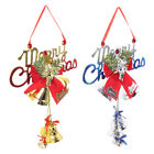  2 Pcs Christmas Bell Ornament Hanging Door Bells for Dogs Tree