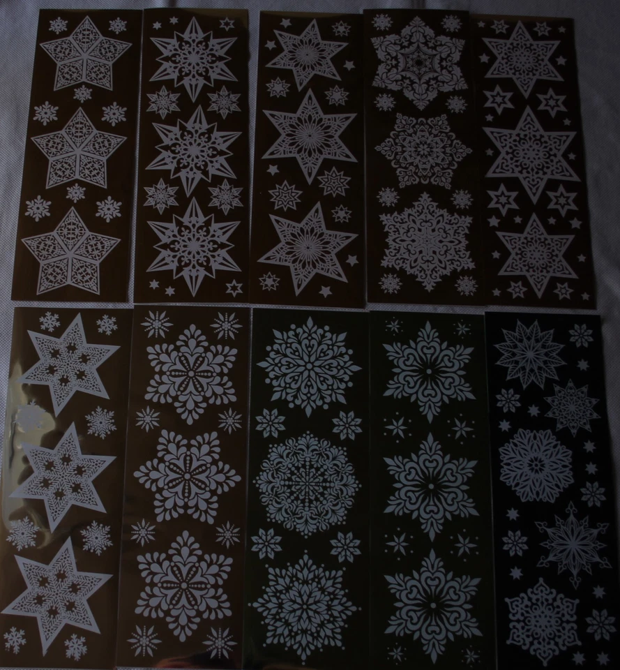 1 Stickerbogen Premium-Transfers "Sterne & Eiskristalle", Jittenmeier, Bogenwahl - Bild 1 von 1