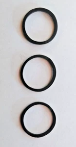 Tres cinturones cuadrados de goma para audio/video (19 mm) - CD/DVD/MD/DAT/DCC y casetes - Imagen 1 de 1