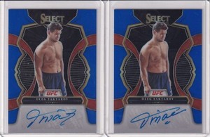 (2) 2023 Panini Select UFC - Oleg Taktarov Signatures - Blue Auto # /75