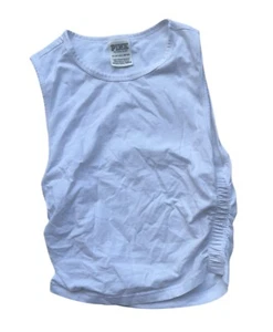 Victoria's Secret Pink Crop Tank Top Jr Women's Size XS Sleeveless Cotton Blend - Picture 1 of 12