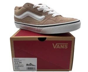 NEW! Vans Caldrone Deep Taupe Suede Mesh Skate Sneaker VN0A2Z4ACHG Men Size 8 - Picture 1 of 5