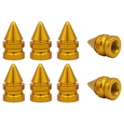 8 Stück YOU.S Ventilkappen Nieten Abdeckung Gold für Auto PKW LKW Motorrad - Bild 1 von 2