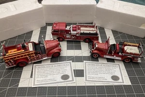Road Signature for The National Motor Museum 3 Fire Engine Set, Very Good - Picture 1 of 2