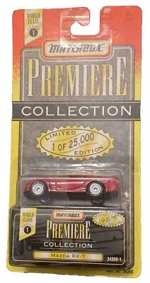 Match Box Premiere Collection Mazda RX-7 Red World Class Series 1 Vintage Model - Image 1 of 4