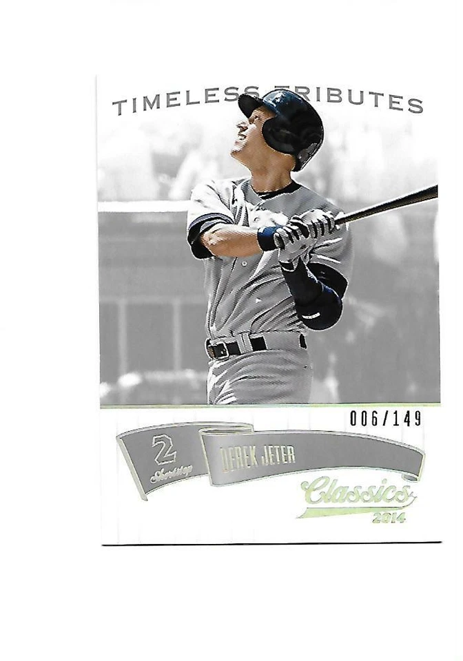 2014 DONRUSS CLASSICS  TIMELESS TRIBUTES DEREK JETER  (Yankees) #006/149 - Image 1 of 1