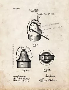Estampado de patente aislante aspecto antiguo - Imagen 1 de 3