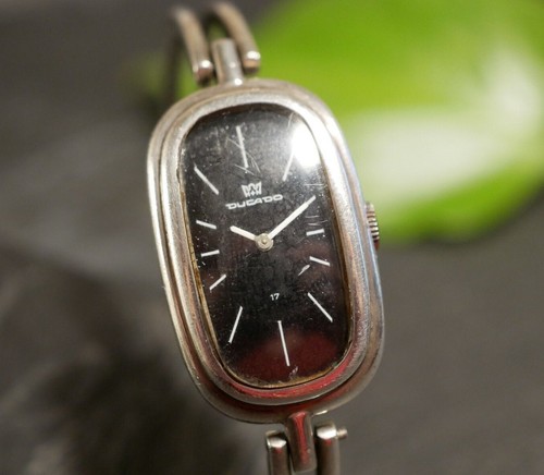 HERMÈS Elegante orologio argento 925 orologio a fibbia orologio da polso Ducado Hermes & Hermes Pforzheim