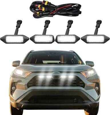 Luces de parrilla delanteras para Toyota RAV4 2019-2024 LE SE XLE XSE accesorios limitados Foto 1 de 4