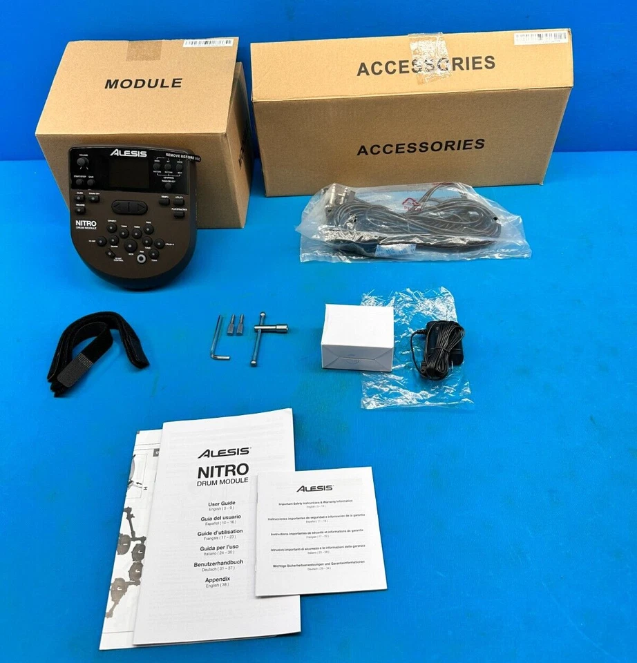 Controlador cerebral módulo de batería Alesis DM7X con arnés/alimentación/abrazadera Foto 1 de 4