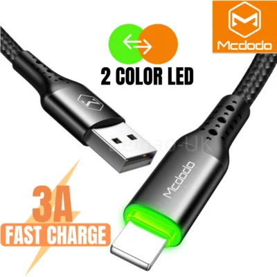 4FT 6FT USB Cable Heavy Duty For iPhone 11 XR 8 Charger Fast Charging Data Cord - Image 1 of 4