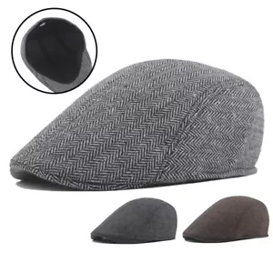 Herren Barett Hut Golfmütze Gatsby Schiebermütze Cabbie Kappe Golf Hüte Flatcap↑ - Bild 1 von 15