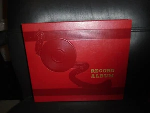 VINTAGE 1950'S RED 78 RECORD ALBUM BOOK WITH 8 SHELLAC RECORDS - Picture 1 of 2