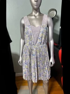 LC Lauren Conrad pressed Dress Majestic Women's Sz. 12P NWT MSRP$64 - Picture 1 of 3
