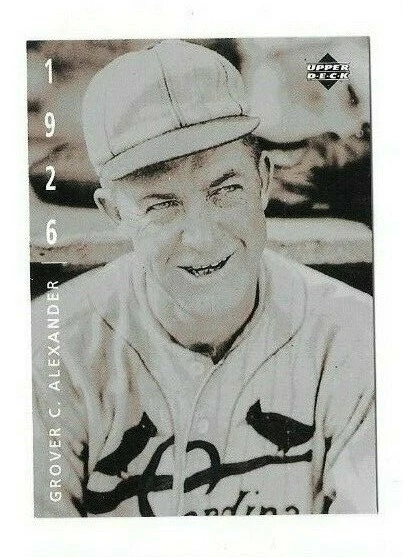 GROVER ALEXANDER THE AMERICAN EPIC ST LOUIS CARDINALS 38 UPPER DECK FREE SHIP - Image 1 of 2