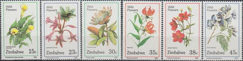 Zimbabwe Wild Flowers 1989 MNH-6,50 Euro Cover