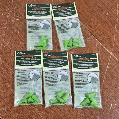Protectores de punta de aguja de tejer trébol 333 pequeño lote de 5 paquetes de 4 Foto 1 de 4