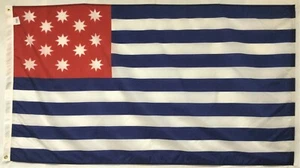Ojales históricos de bandera de nailon teñidos para interiores y exteriores Fort Mercer 1777 NJ 3'x5' - Imagen 1 de 1